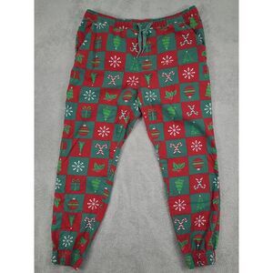 Iron Co. Christmas Holiday Jogger Pants Mens Sz L Tapered Sz Large Holiday Pants
